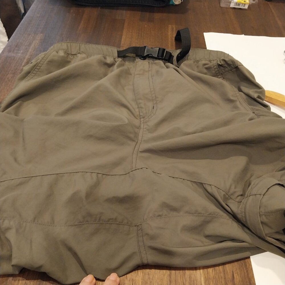 REI Convertible Pants Shorts Mens XL Green Zip Off Nylon Cargo Hiking W35 L31 - Picture 7 of 15